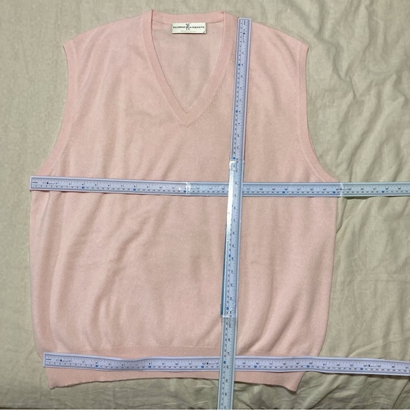 Fairway & Greene 100% Cashmere‎ Pink Sweater Vest - Picture 3 of 9